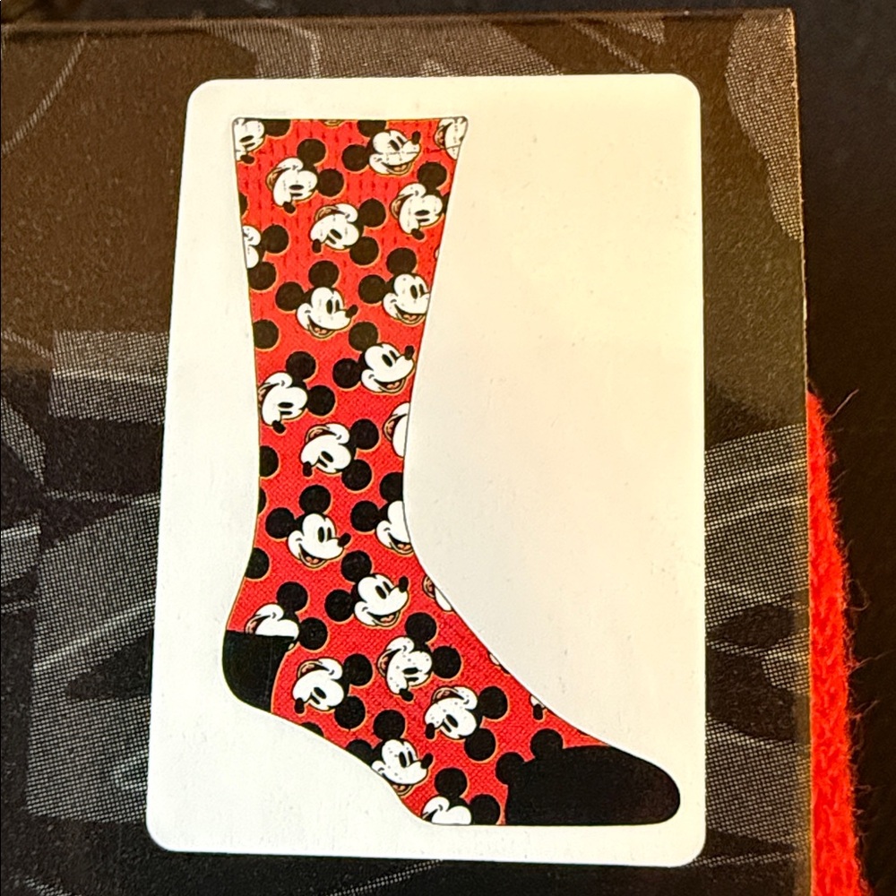 Disney Red and Black Mickey Mouse Socks - Picture 5 of 8
